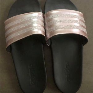 rose gold slides adidas